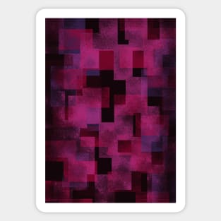 Abstract Purple and Black Sticker